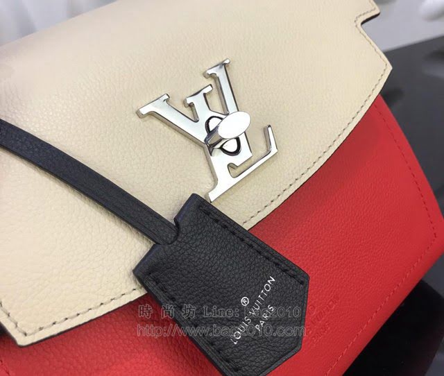 LV女包 M53950 2019秋季新款 路易威登LockmeEver手袋 小牛皮LV手提包 LV手腕包 LV單肩斜挎包  ydh3064